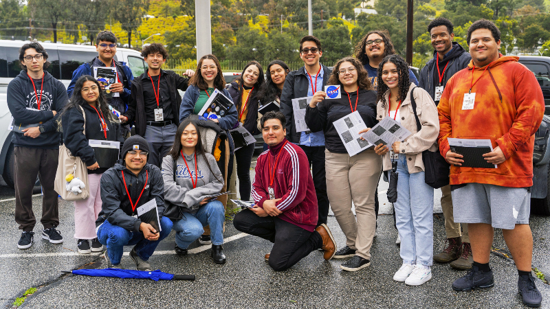 group of Citrus College STEM students